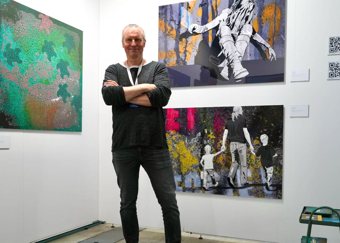 Artist: Piotr Paneczko. Exhibition Surf Art Colection in Stilwerk in Düsseldorf