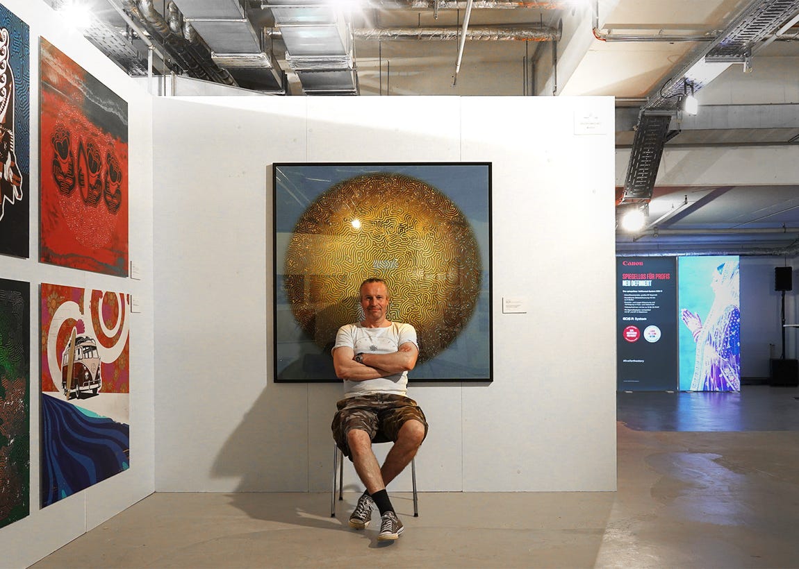 Artist: Piotr Paneczko. Exhibition Surf Art Colection in Stilwerk in Düsseldorf