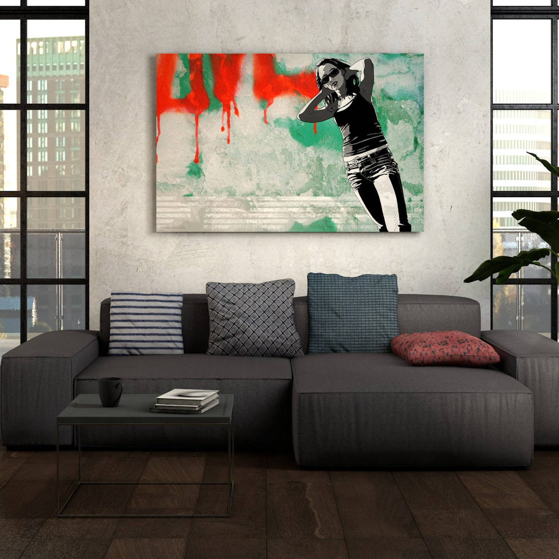 Title: Red. Street Art For Home Collection