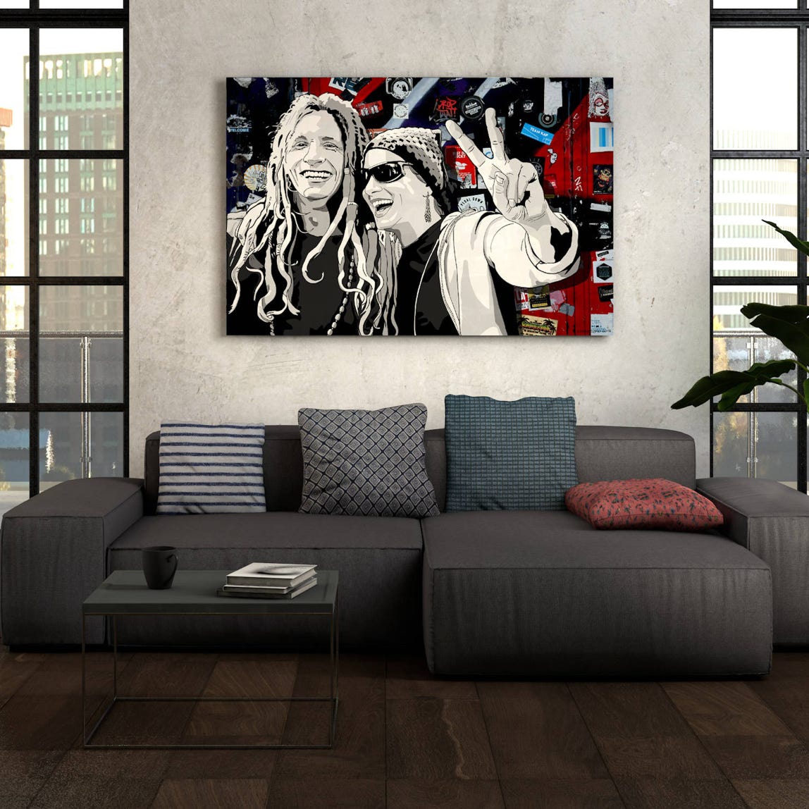 Artist. Piotr Paneczko. Artwork from Street Art for Home Collection. Working technique is Mixed Media. Illustration and composing. Original Fine Art Print. Limited editions. Signed.