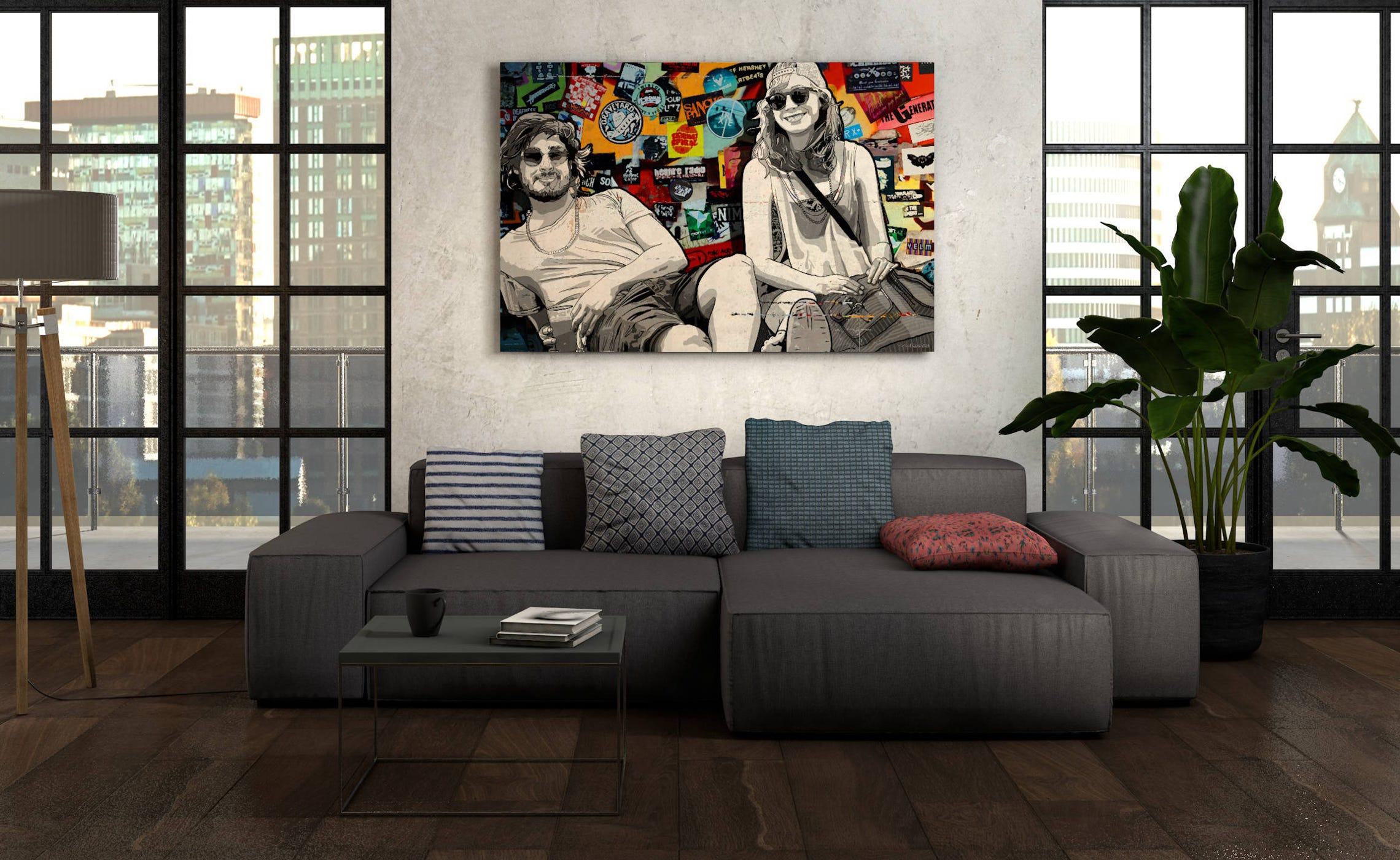 Artist. Piotr Paneczko. Artwork from Street Art for Home Collection. Working technique is Mixed Media. Illustration and composing. Original Fine Art Print. Limited editions. Signed.